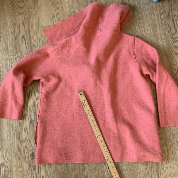 Peach oversized jacket with large collar - Picture 4 of 7